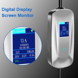 10A UK 3 PIN 플러그 1 / 타입 2 EV 충전 스테이션 왈박스 휴대용 EV / PHEV 10