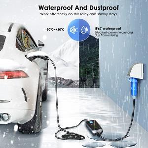 모바일 16A 32A 단일 단계 EV 충전기 2형 1형 GBT EVSE 충전소 6