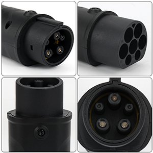 타입 2에서 타입 1 EV 충전자 어댑터 ICE 62196 J1772 충전 어댑터 16A/32A 230V 자동차 충전자 변환기 전기 7