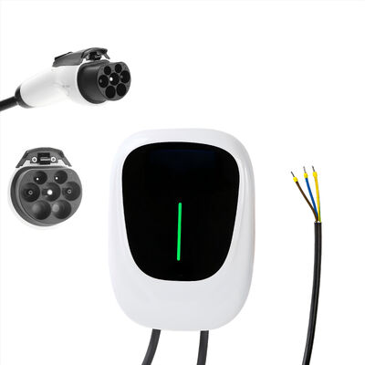 월박스 7.4kW 타입 2 APP 제어 전기 자동차 충전 스테이션으로 블루투스 및 와이파이 표준 연결을 지원합니다. 단일 단계 충전기 IEC 62196-2, 32A 6M 케이블